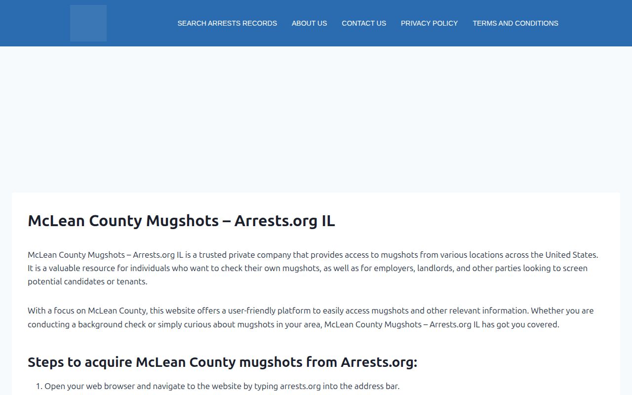 Arrests.org McLean County unofficial crime and arrest page